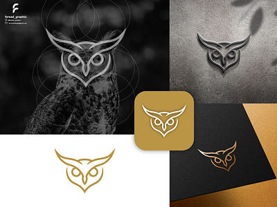 Owlint Logo animals bird branding clean corporate branding design golden ratio graphic design grid illustration line logo logodesign minimal modern owl simple ui ux vector