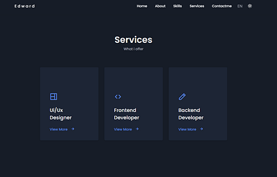 Mimalist services landing page desing landing page