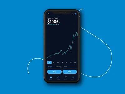 Stock investment app exploration cryptocurrency design ui ux