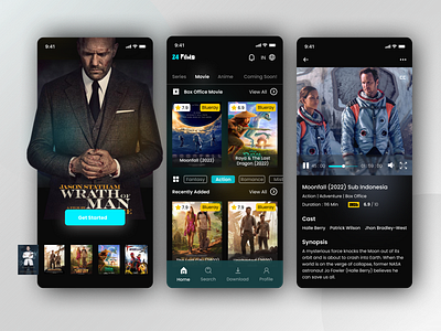 Watch Movie App figma fim movie movieapp ui uiux