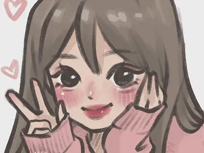 Cute Girl Illustration adobe illustrator adobe photoshop animation digital art digital painting drawing illustration illustration artist oc procreate procreate drawing sketch