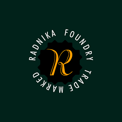 RADNIKA FOUNDRY LOGO. branding design graphic design illustration logo logos typography ui ux vector