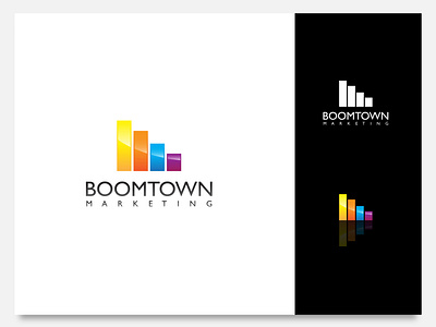 Boomtown Marketing Logo apparel art brand branding clothing concept design drawing elegant futuristic graphicdesign idea identity illustration logo luxury minimalist ui ux vector