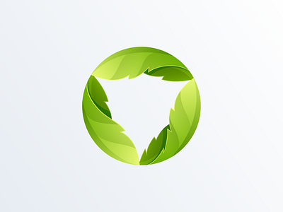 Leaf Shield brand branding colorful design identity illustration leaf logo round shield simple ui vector