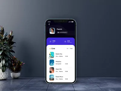 Radio & Podcast App Exploration animation app design audio app broadcast interaction interactive design ios app mobile app motion graphics music music app podcast podcast app podcasting radio streaming ui design uiux user interface ux design