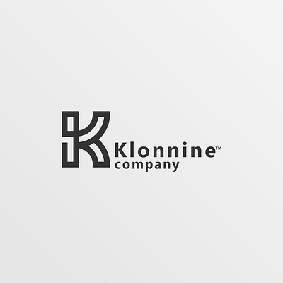 Klonine Company Monogram app icon branding design flat icon illustration k line lineart logo monogram simple logo ui