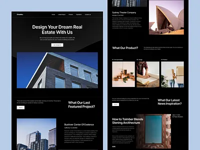 Omahku - Real Estate Landing Page app clean clean ui design landing page landing page design minimalist real estate ui uidesign uiux uiux designer ux web website design
