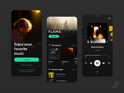 Music App animation app branding color colors dashboard design graphic design illustration logo mobile motion graphics music music app purrweb react native shot ui uiux ux