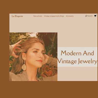 'La Elegante' designed this jewelry website branding design figma graphic design illustration logo ui uiux ux vector