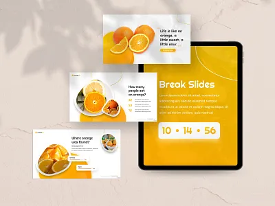 Orangely Fruit Presentation Template animation brand idendity branding citrus creative design elegant food powerpoint fresh fruits powerpoint graphic design illustration minimalist powerpoint powerpoint design ppt pptx presentation presentation template project branding