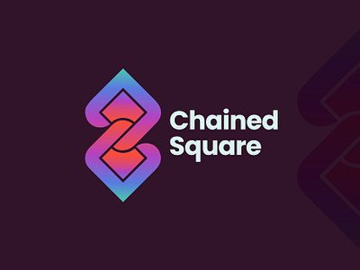 Chained Square Logo branding branding design chained related connection creative design elegant geomatric graphic design identity illustration logo logo inspiration logo mark modern power square support team together