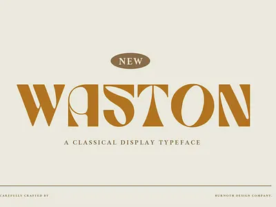 Waston Font app branding design display elegant font graphic design illustration logo serif typeface typography