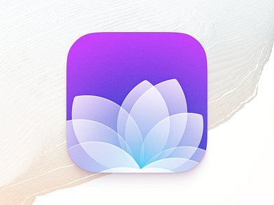 🪷 Yoga. Dynamic app icon android branding design figma flower icon icons illustration interface ios logo mac macos osx theme ui ux vector wellness yoga