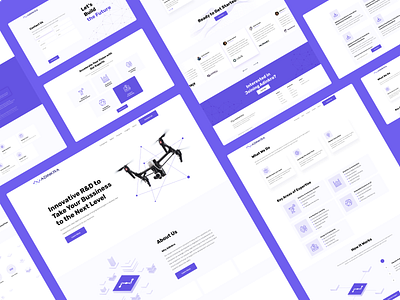 Adinkra full website design ai clean devleopment illustration landing page purple web tech technology website ui web web design webdesign website