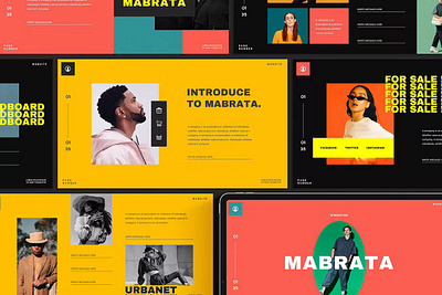 Mabrata Presentation Template app branding creative deck design editorial illustration keynote multipurpose pitch powerpoint presentation template