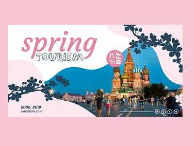 Tourism Banner design dribbble illustration photoshop vector