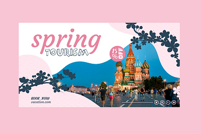 Tourism Banner design dribbble illustration photoshop vector