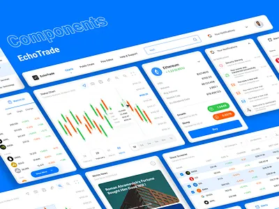 EchoTrade Dashboard | Part 2 branding currency design financial financial analyst financial markets stock trade trading dashboard ui uidesign ux uxdesign