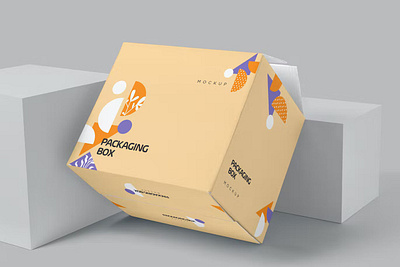 Packaging Box Mock-up box branding cute design illustration logo mockup packaging packaging design ux