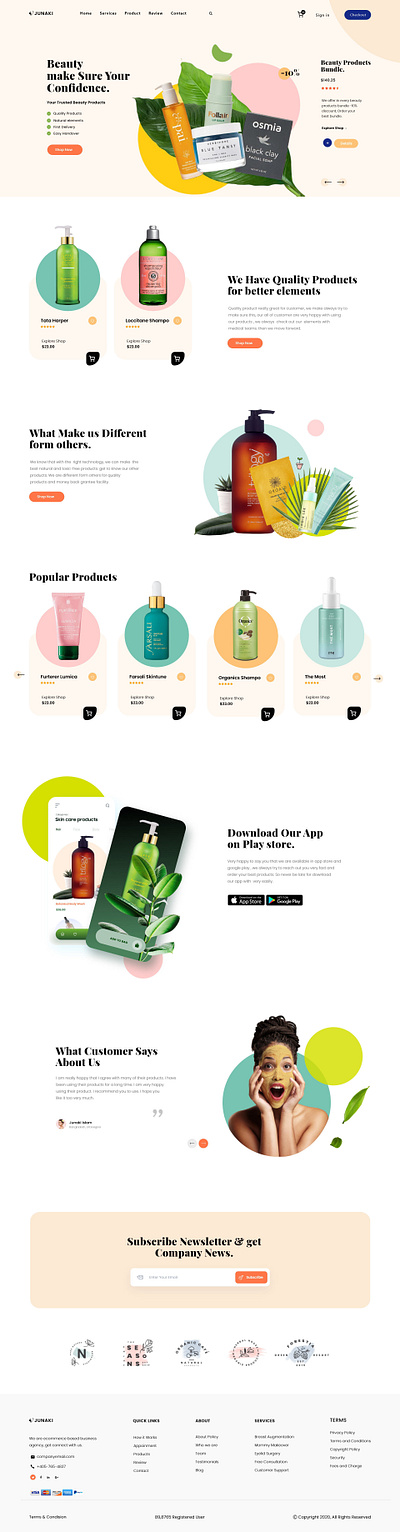 eCommerce Landing page design graphic design illustration ui ux