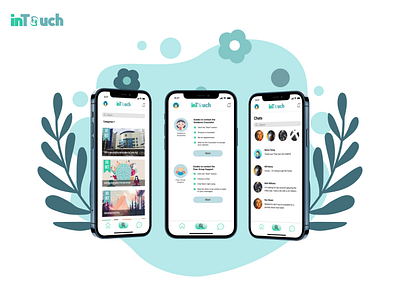 inTouch app application mobil mobile app mobile application ui