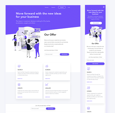 UI/UX design for Business Website design illustration ui ux