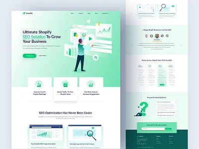 StoreSEO - Ultimate SEO Solution To Grow Your Business agency animation app branding creative design ecommerce illustration landing logo motion graphics search seo solution store template ui ux