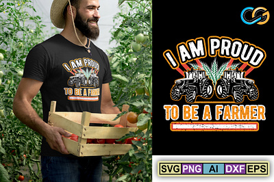 I am proud to be a farmer branding creativegraphics design graphic design illustration logo tshi tshirt design vector