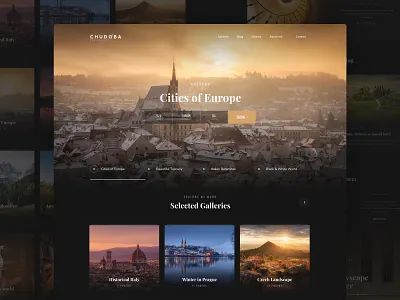 MilanChudoba.SK black clean dark gallery landing photo photography portfolio theme ui ux web webdesign website