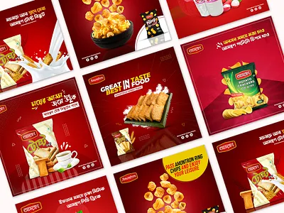 Social Media Banner Post Template Design Banner Ads advertisement animation bannerads biscuits branding business design facebook food graphic design illustration instagram motion graphics onlinebanner photoshop restaurant socialmedia toast youtube