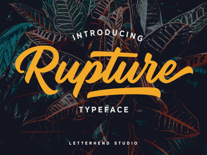 Rupture Font Duo freebies serif