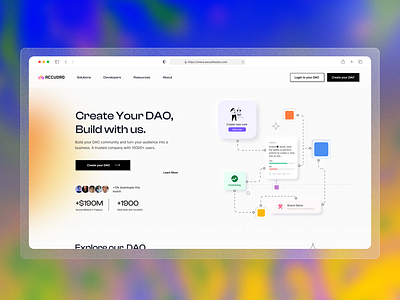 DAO Community Platform agency branding design design agency graphic design illustration logo ui ux vector