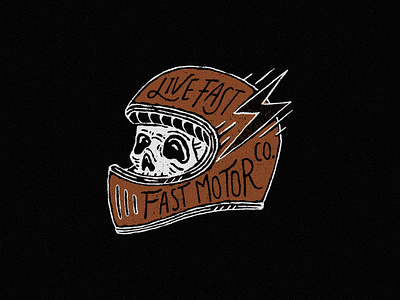 Life Fast for Cafe Racer Nation, LA badge badge design branding caferacer design graphic design hand drawing illustration logo motocycle skull tshirt vector vintage vintage branding vintage drawing vintage logo vintage motorcycle