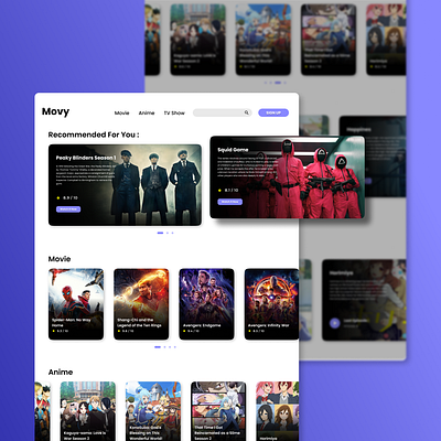 Movy app design ui ux