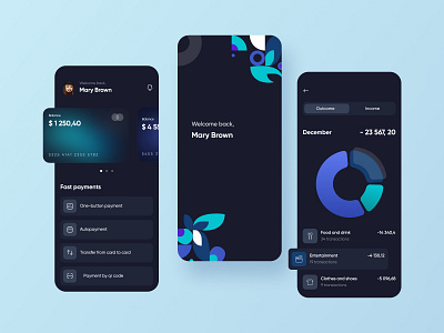 Walletify | Finance Mobile App app branding design graphic design illustration logo typography ui ux vector