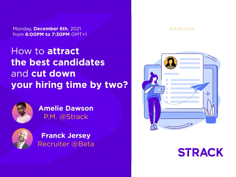 Strack_Webinar Invitation branding design gif identity illustration motion graphics social media vector webinar