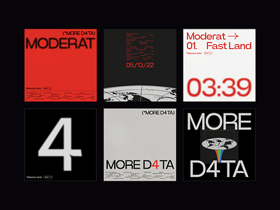 Moderat - More D4TA Visual Design Exploration album design branding design digital design graphic design layout minimal minimalist modern music design photography typo typographic typography ui web design whitespace