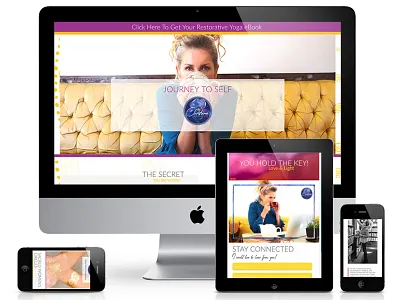 Modern yoga website & personal branding artistic logo brand image branding creative branding flower illustration logo personal branding ui watercolor logo website design website development women in business yoga