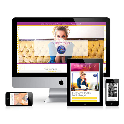 Modern yoga website & personal branding artistic logo brand image branding creative branding flower illustration logo personal branding ui watercolor logo website design website development women in business yoga