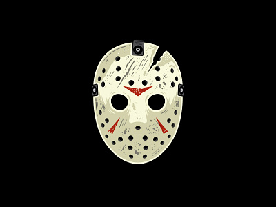 Jason 80s adobe adobe illustrator drawlloween fan art friday the 13th halloween hockey hockey mask horror horror movies illustration jason mask movies october slasher vector