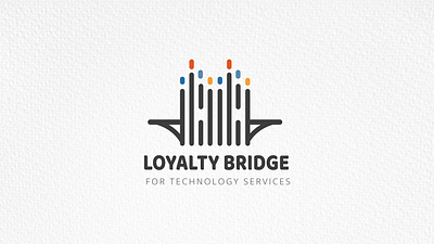 Loyalty Bridge Identity Design blue branding design graphic design illustration libya logo photoshop ui ux vector