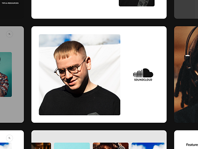 SoundCloud | UI Components Library app clean components library minimal mobile modern modules music soundcloud spotify uiux uiux design user experience user interface web design