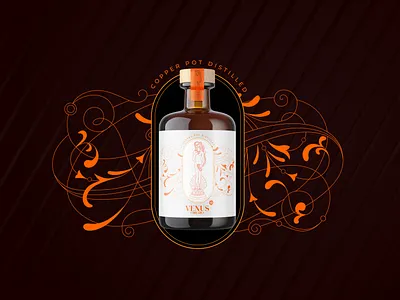 Brand and packaging design for Venus Gin branding design elegant gin ginbranding goldenpackaging goldpackaging graphic design label liquerdesign logo luxurydesign luxuryliquor ornamentdesign packaging premiumpackaging premuimpackaging shiny vector venuslogo