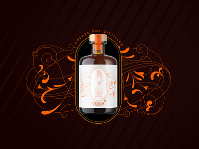 Brand and packaging design for Venus Gin branding design elegant gin ginbranding goldenpackaging goldpackaging graphic design label liquerdesign logo luxurydesign luxuryliquor ornamentdesign packaging premiumpackaging premuimpackaging shiny vector venuslogo
