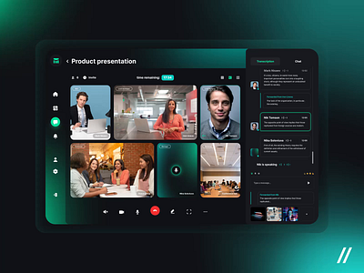 Video Call Platform animation chat conference dashboard design interaction interface landing platform transcription ui ux video video call web web app web interaction web ui website zoom