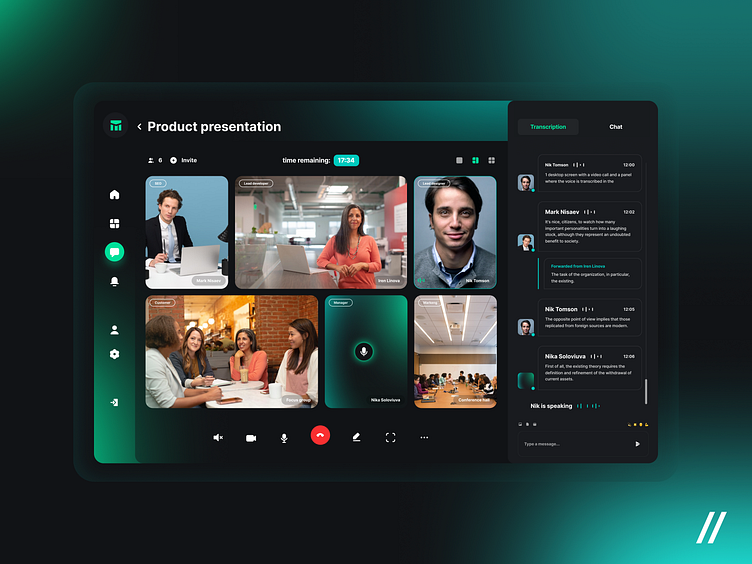 Video Call Platform by Kristina Taskaeva for Purrweb UI/UX Agency on