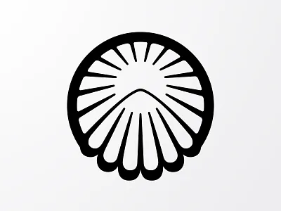 Camino Logo Concept 1 branding catholic christian christianity design graphic hike hiking jesus logo santiago scallop seashell shell travel