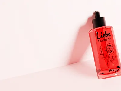 Leibe Rose 3d model blender brand branding industry label label design package packaging packaging design print visualization