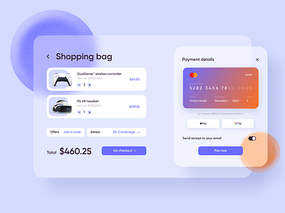 Daily UI 002 | Credit Card Checkout art brand branding card clean design glassmorphism illustration logo minimal ui uiux ux web