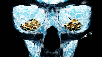 collection 3d 3dart blender design eevee gold graphic design illustration skull